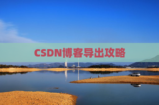 CSDN博客导出攻略